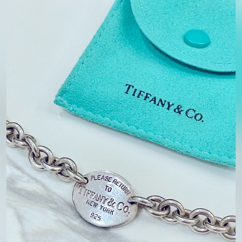 Tiffany & Co. Sterling Silver Please Return To Tiffany Oval Tag Bracelet